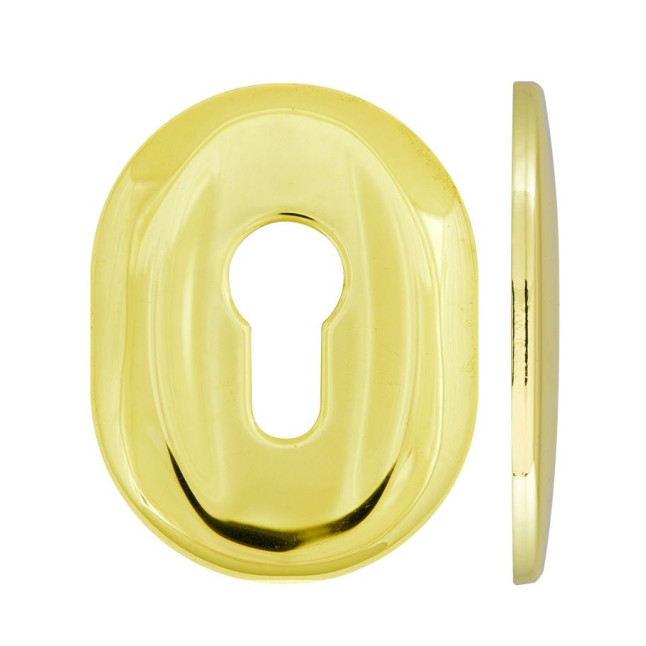 Щиток Mul-t-lock A618 DIN Oval 40-50мм латунь PVD BRIGHT BRASS PVD без шторки Щиток Mul-t-lock A618 DIN Oval 40-50мм латунь PVD BRIGHT BRASS PVD без шторки