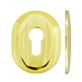 Щиток Mul-t-lock A618 DIN Oval 40-50мм латунь PVD BRIGHT BRASS PVD без шторки Щиток Mul-t-lock A618 DIN Oval 40-50мм латунь PVD BRIGHT BRASS PVD без шторки