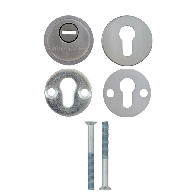 Протектор MUL-T-LOCK SL3 DIN ROUND 14,5мм 58-63мм Нерж.сталь_мат 3клас BRUSHED_NICKEL Комплект, М8х75