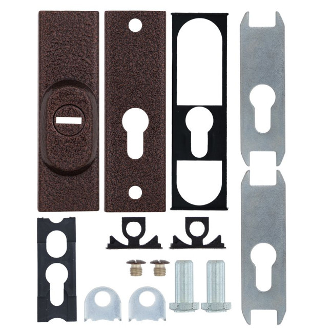 Протектор ROSTEX R3 DIN PLATE 22мм 38-55мм Фарба_коричнева_антік 3клас BROWN Комплект