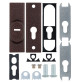 Протектор ROSTEX R3 DIN PLATE 22мм 38-55мм Фарба_коричнева_антік 3клас BROWN Комплект