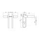 Набор фурнитуры ISEO 032413 (72мм MUV-MUV CYL HOLE) P P:silver (RAL 9006) 9мм Набор фурнитуры ISEO 032413 (72мм MUV-MUV CYL HOLE) P P:silver (RAL 9006) 9мм