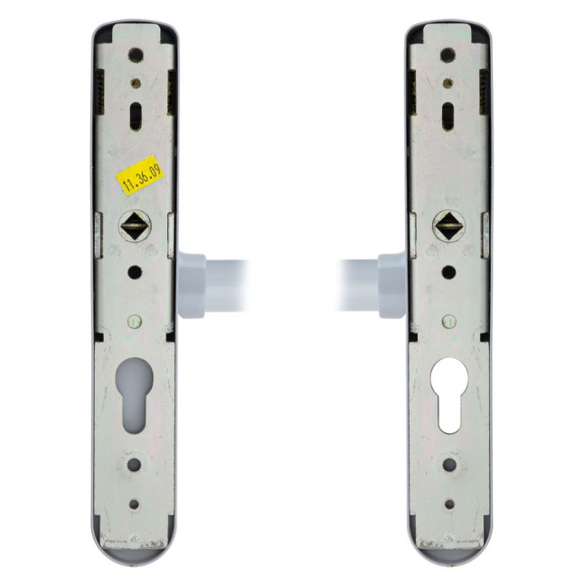 Ручка JPM для эвакуационного выхода врезной 870100-09-0-A Norma Cross bar 87 whith hole for cyl 72mm P P: silver (RAL9006)/P: silver (RAL9006) 900мм 9мм Ручка JPM для эвакуационного выхода врезной 870100-09-0-A Norma Cross bar 87 whith hole for cyl 72mm P P: silver (RAL9006)/P: silver (RAL9006) 900мм 9мм