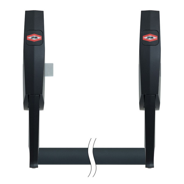 Замок JPM для эвакуационного выхода накладной E55310-02-0-A Cross bar FAP5 2/3 Top and bottom latches N N: black (RAL 9005) 3 Locking 1150мм Замок JPM для эвакуационного выхода накладной E55310-02-0-A Cross bar FAP5 2/3 Top and bottom latches N N: black (RAL 9005) 3 Locking 1150мм