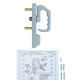 Ручка JPM зовнішня PR2E00-01-0-A_Outside_trim_for_DIN_CYL P P:silver (RAL 9006) 9мм