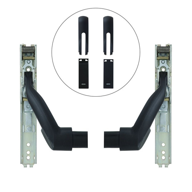 Замок NEMEF для евакуаційного виходу накладний 3650/1 N N: black (RAL 9005) 2 Locking 9мм