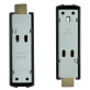 Замок NEMEF для евакуаційного виходу накладний 3650/1 N N: black (RAL 9005) 2 Locking 9мм