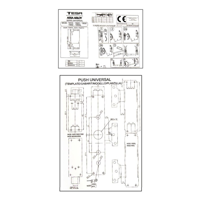 Замок TESA для эвакуационного выхода накладной 1910908 PP P: silver (RAL9006)/P: silver (RAL9006) 1 Locking 900мм 8мм Замок TESA для эвакуационного выхода накладной 1910908 PP P: silver (RAL9006)/P: silver (RAL9006) 1 Locking 900мм 8мм