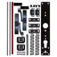 Замок TESA для эвакуационного выхода накладной 1930908 NR N: black (RAL 9005)/R: red (RAL 3000) 2 Locking 900мм 8мм Замок TESA для эвакуационного выхода накладной 1930908 NR N: black (RAL 9005)/R: red (RAL 3000) 2 Locking 900мм 8мм