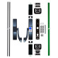 Замок TESA для евакуаційного виходу накладний 1930908 NV N: black (RAL 9005)/ V: green (RAL 6002) 2 Locking 900мм 8мм