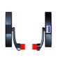 Ручка TESA для евакуаційного виходу врізний 1970909 NR N: black (RAL 9005)/R: red (RAL 3000) 900мм 9мм