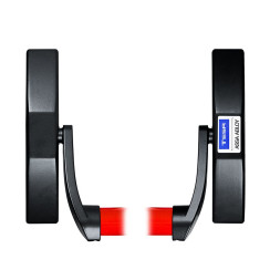 Ручка TESA для евакуаційного виходу врізний 19709G9 NR N: black (RAL 9005)/R: red (RAL 3000) 1 Locking 900мм 9мм для електромеханічних замків ABLOY