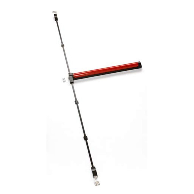 Замок TESA для эвакуационного выхода накладной QUICK3S NR N: black (RAL 9005)/R: red (RAL 3000) 3 Locking 860мм 8мм 