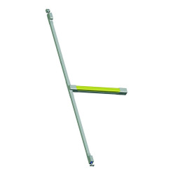 Замок TESA для евакуаційного виходу накладний TOP20108 LG G: silver (RAL9006)/L: Lime 2 Locking 1000мм 8мм