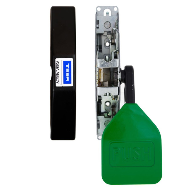 Замок TESA для запасного виходу накладний TP91008 NV N: black (RAL 9005)/ V: green (RAL 6002) 1 Locking 8мм