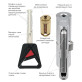 Цилиндр Abloy DIN MOD HALF K CY321 NOVEL 78 HCR 64,5x10,5 CAM30 3KEY NOV U 35mm UA55SS BOX