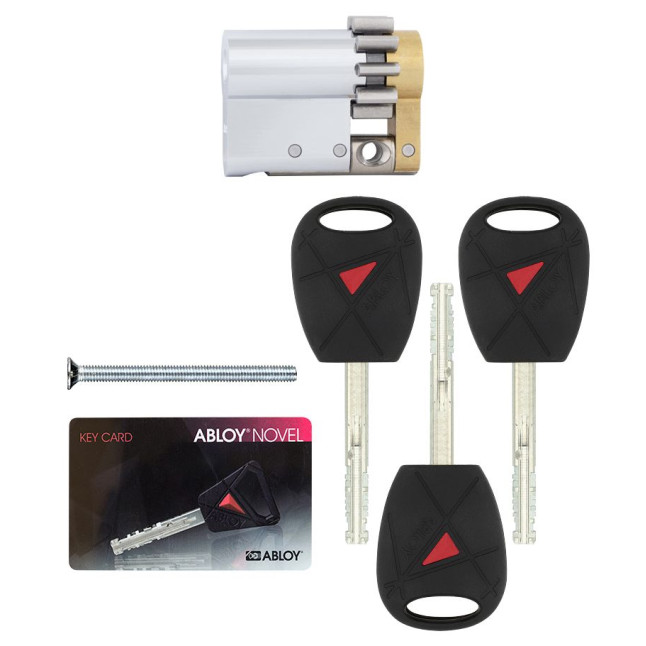 Цилиндр Abloy DIN MOD HALF K CY321 NOVEL 43 CR 32,5x10,5 CGW 3KEY NOV U 45mm ELONG UA55SS BOX