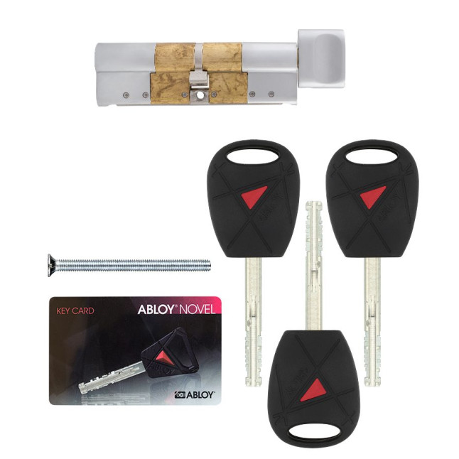 Цилиндр Abloy DIN MOD KT CY323 NOVEL 84 HCR 47,5x36,5T TO HCR CAM30 3KEY NOV U 45mm ELONG UA55SS BOX