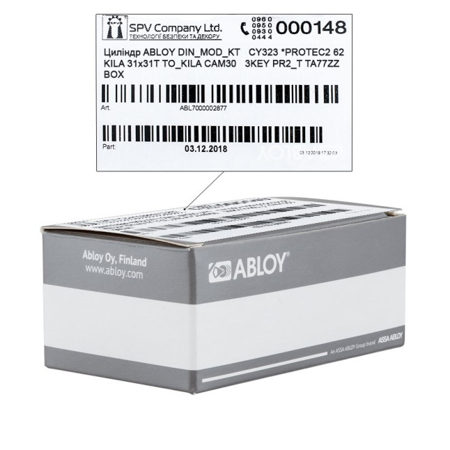 Цилиндр Abloy DIN MOD KT CY323 *PROTEC 2 62 Kila 31x31T TO Kila CAM30 3KEY PR2 T TA77ZZ BOX Цилиндр Abloy DIN MOD KT CY323 *PROTEC 2 62 Kila 31x31T TO Kila CAM30 3KEY PR2 T TA77ZZ BOX