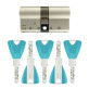 Циліндр KESO DIN_MOD_KK B 8000_?2 60 NM 30x30 CAM30 5KEY TR_PETROL_LONG_38mm BOX