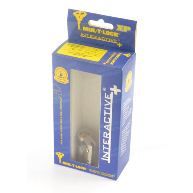 Цилиндр Mul-t-lock DIN HALF K XP *Interactive+ 42,5 NST 33x9,5 CAM30 3KEY DND3D BLUE INS 264S+ BOX S