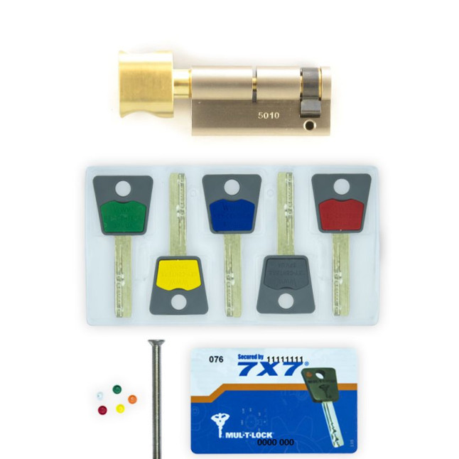 Цилиндр Mul-t-lock DIN HALF T 7x7 54,5 NST 9,5x45T TO SBM CAM30 0767 BOX M