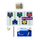 Цилиндр Mul-t-lock DIN HALF K XP *Interactive+ 40,5 NST 31x9,5 CAM30 3in1 3KEY+1KEY+1KEY DND3D BLUE INS 264S+ BOX S