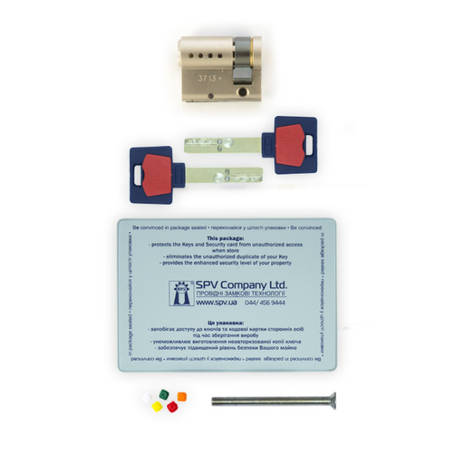 Цилиндр Mul-t-lock DIN HALF K XP *Interactive+ 40,5 NST 31x9,5 CAM30 VIP CONTROL 2KEY+3KEY DND3D BLUE INS 264S+ BOX S