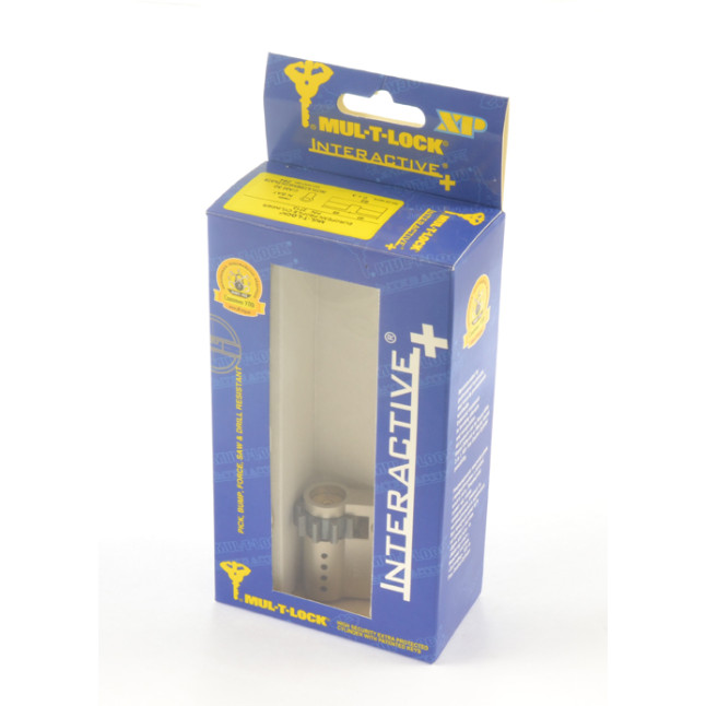 Цилиндр Mul-t-lock DIN HALF K XP *Interactive+ 44,5 NST 35x9,5 CGW 3KEY DND3D BLUE INS 264S+ BOX S