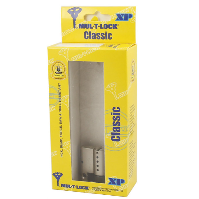 Цилиндр Mul-t-lock DIN HALF K XP Classic 42,5 NST 33x9,5 CAM30 3KEY ARC GREY INS 064 BOX S