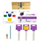 Циліндр MUL-T-LOCK DIN_KK XP *ClassicPro 95 EB 40x55 CAM30 3KEY DND3D_PURPLE_INS 4867 BOX_S