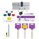 Циліндр MUL-T-LOCK DIN_KK XP *ClassicPro 90 NST 35x55 CGW 3KEY DND3D_PURPLE_INS 4867 BOX_S