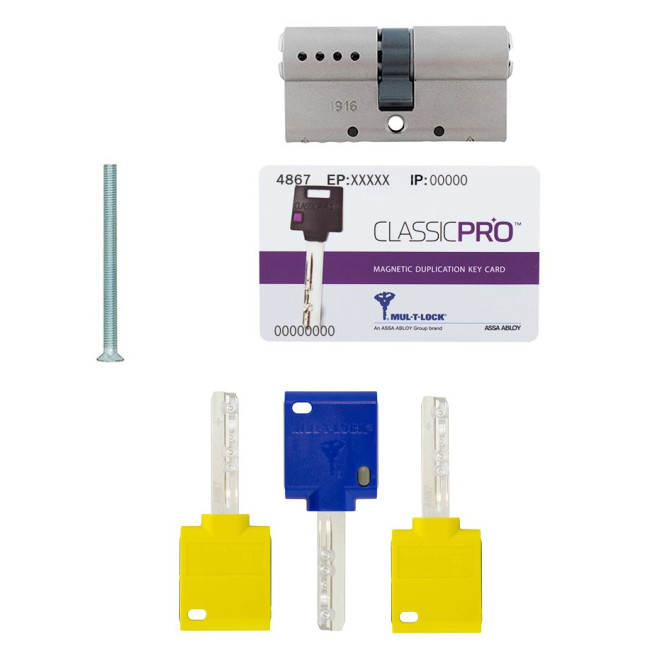 Циліндр MUL-T-LOCK DIN_KK XP *ClassicPro 62 NST 31x31 CAM30 3KEY SYNER_GREY 4867 BOX_S