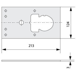 Монтажная пластина Cisa 06429.05.0 Монтажная пластина Cisa 06429.05.0