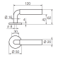 Ручка дверна Abloy Parlament 2/007 хром
