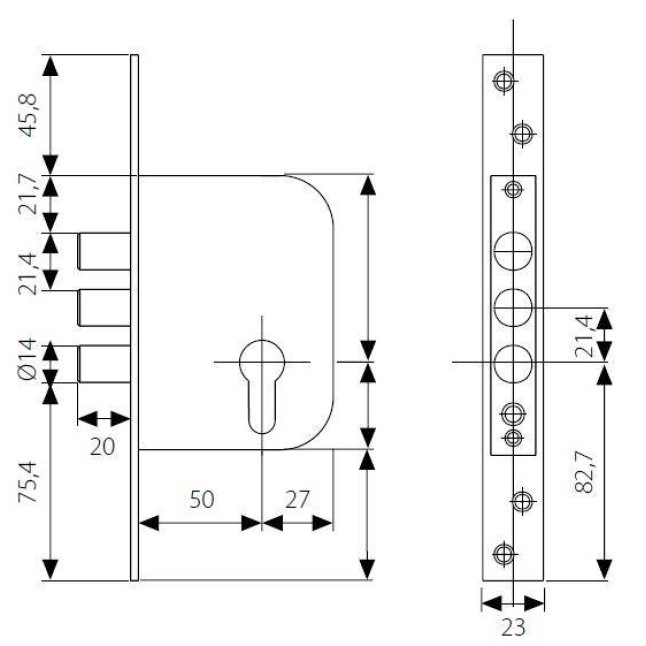 Корпус замка Tesa r221b5sse Корпус замка Tesa r221b5sse