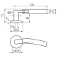 Ручка дверна Abloy Inoxi 23/002 сталь Ручка дверна Abloy Inoxi 23/002 сталь