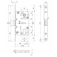 Корпус замка Agb Mediana Evolution PZ B.01103.50.23 матовая латунь Корпус замка Agb Mediana Evolution PZ B.01103.50.23 матовая латунь