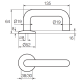 Ручка дверна Abloy Inoxi 3-19 / 002 ss Ручка дверна Abloy Inoxi 3-19 / 002 ss