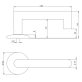 Ручка дверна Abloy Inoxi 3-19k / 002 Ручка дверна Abloy Inoxi 3-19k / 002