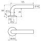 Ручка дверна Abloy Inoxi 3-19s / 002