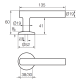 Ручка дверна Abloy Inoxi 3-19st / 002
