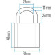 Замок нававесной Abus Granit 37/55 Замок нававесной Abus Granit 37/55