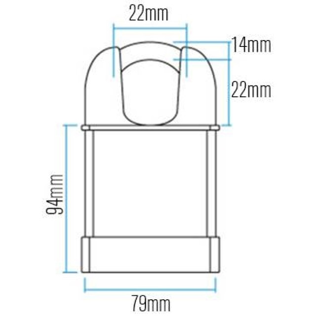 Замок навісний Abus Granit 37RK / 80 Замок навісний Abus Granit 37RK / 80