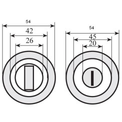 Накладка WC Firenze кофе Накладка WC Firenze кофе