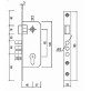 Корпус замка Siba 10038/M BP полированная латунь Корпус замка Siba 10038/M BP полированная латунь