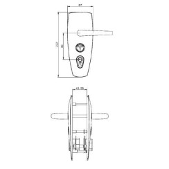 Захисна фурнітура Mul-t-lock Elliptical слонова кістка Захисна фурнітура Mul-t-lock Elliptical слонова кістка