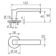 Ручка дверна Abloy 6647/007 хром