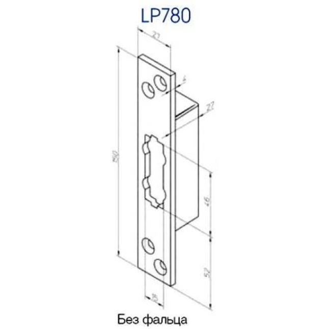 Ответная планка Abloy LP 780 Ответная планка Abloy LP 780