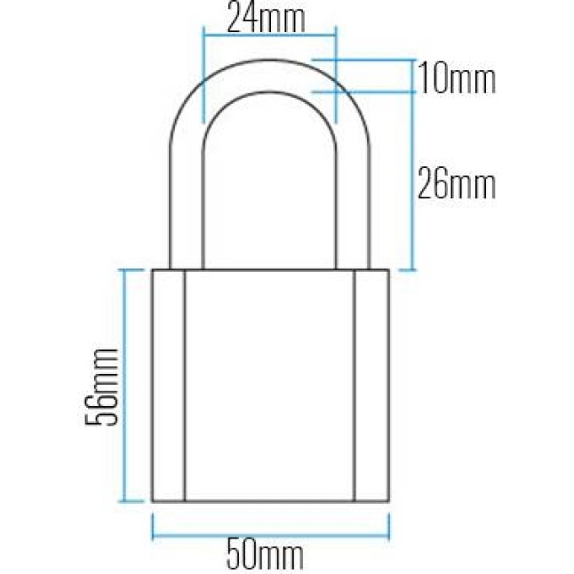 Замок навесной Abus 88/50 Замок навесной Abus 88/50